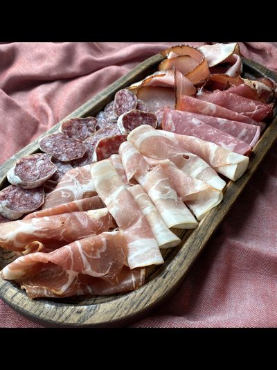 тарелка из дуба для закусок