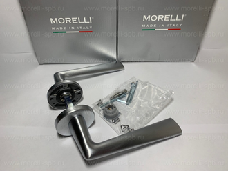 Дверные ручки Morelli Luxury THE FORCE CSA Цвет - Матовый хром