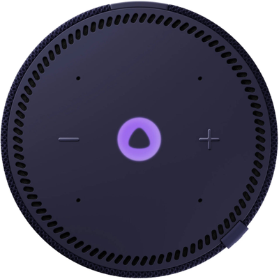 Умная колонка Яндекс Станция Мини без часов с Алисой, синий сапфир, 10Вт