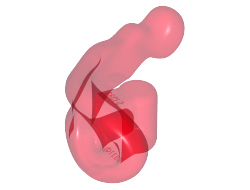 Wave Rounded Energy with Bar Handle Power Blast, Trans-Red (27393 / 6237727 / 6357453)