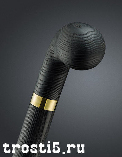 Трость ручной работы с необычной рукоятью для самообороны "Капля"