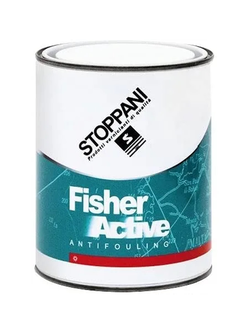Необрастающая краска «Stoppani FISHER ACTIVE» для корпусов из стеклопластика, стали, свинца и дерева со скоростью до 45 км/ч 0.75л.