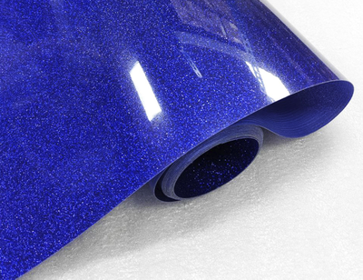 Термопленка "SEF" серия GLITTER 10 ROYAL BLUE, 350 мкм