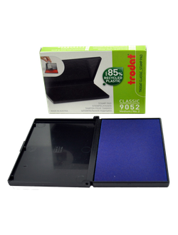 Настольная штемпельная подушка 90×50 мм (синяя краска) 9051 stamp pad