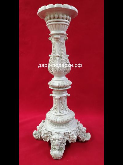 Подсвечник античный 45*20см   1,6 кг   полистоун Россия  1770-013060