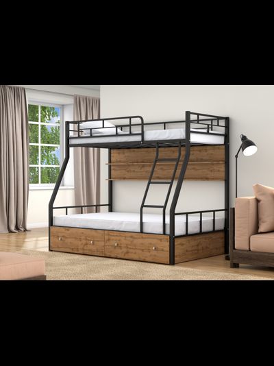 Двухъярусная кровать Раута черная