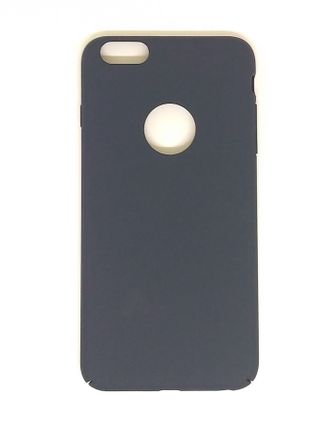 Защитная крышка iPhone 6plus, с вырезом под логотип, матовая, темно-синяя