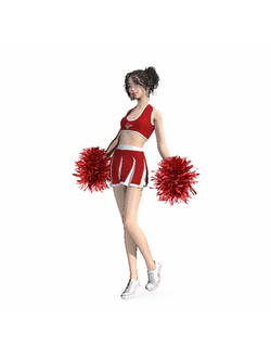 балерины Девушка из группы поддержки Truong Art 3