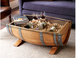 Стол в виде бочки