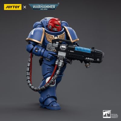 Сержант-хеллбластер Ультрамаринов (Warhammer 40k) - КОЛЛЕКЦИОННАЯ ФИГУРКА 1/18 Ultramarines Hellblasters Sergeant Ulaxes (JT5352) - JOYTOY