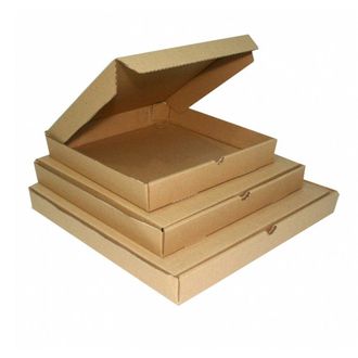 Коробка  для пиццы 220*220*40 мм (бур/бур)