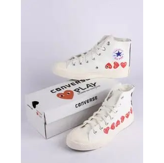 Кеды Converse Play Comme Des Garçons Love белый