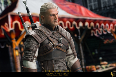 Геральт из Ривии (Ведьмак, The Witcher) - Коллекционная ФИГУРКА 1/6 scale The White Wolf - Armored Version (mttoys006) - Master Team