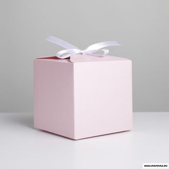 Коробка складная «Розовая» 12 x 12 x 12 см