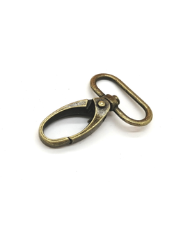 Карабин для сумок, 32*50 мм (25 мм) бронза