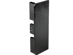 GOLA Заглушка закрытая для профиля U для нижней базы, Черный крацованный (brush) (пара)  GA0031.VS000.BKBAN.FX  ARISTO