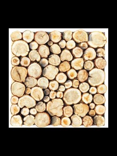 3D-Панно из можжевельника на щите 500х500 мм