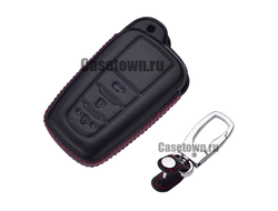 Чехол для ключа Тойота  Камри V70, Prado, RAV4, Highlander (Classic натуральная кожа)