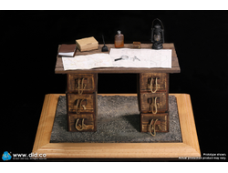 Полевой офицерский стол времен Первой Мировой - Коллекционная ДИОРАМА 1/6 WW1 War Desk Diorama Set (E60062) - DID