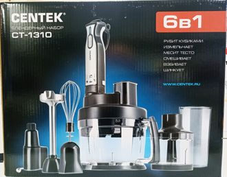 Погружной блендер Centek CT-1310 Black многофункциональный