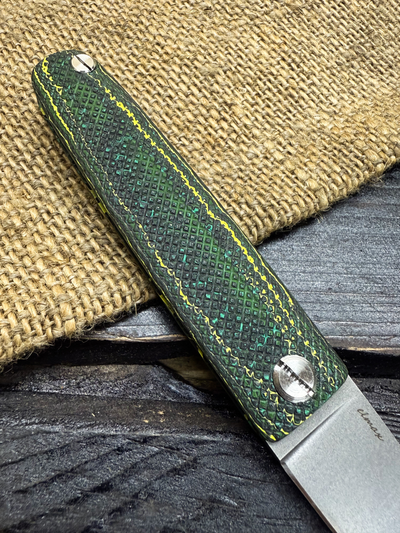 Фрикционный складной нож Скин-ду Малый сталь ELMAX, рукоять карбон