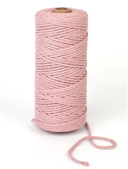 Веревка 3 мм 100 М сухая роза