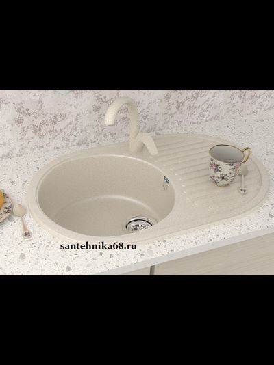 Мойка из искусственного камня Ulgran U-107 (730х455 мм)