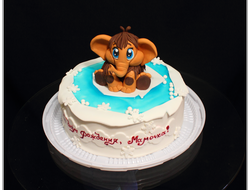 Торт для мамы с мамонтёнком (3 кг.)