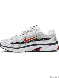 Nike P-6000 Metallic Silver Red/Серый Мужские (41-45)