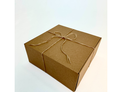 2 штуки - Огромная подарочная коробка GILEV 45х45х20см с наполнителем и декоративной веревкой