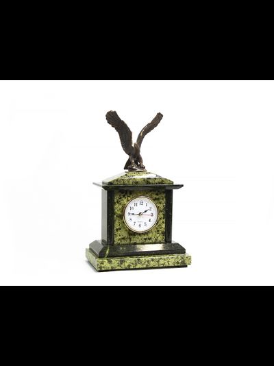 Часы интерьерные из змеевика