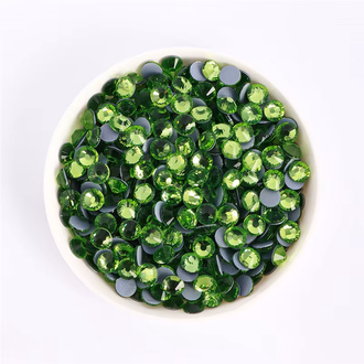 Стразы термоклеевые, цвет салатовый, размер SS16 (3,8 - 4,0 мм), 1440 шт
