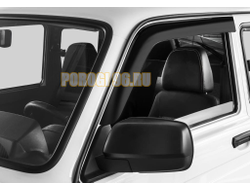 Дефлекторы окон, AutoFlex, для Lada Niva 3d 1978-2021, литьевой поликарбонат, 2 шт.