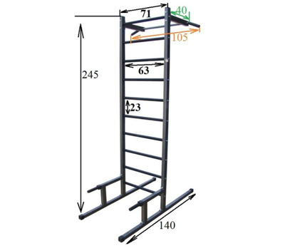 Стойка PRO-T + брусья Б-ПС