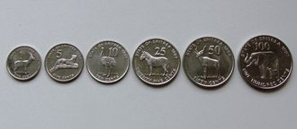 Набор монет Эритреи. 6 шт.