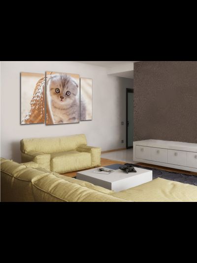 Модульная картина "Маленький в корзиночке"