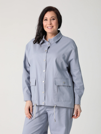 Куртка - Жакет 25230 голубой