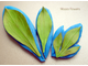 " Лист пиона" Силиконовый молд (вайнер)
