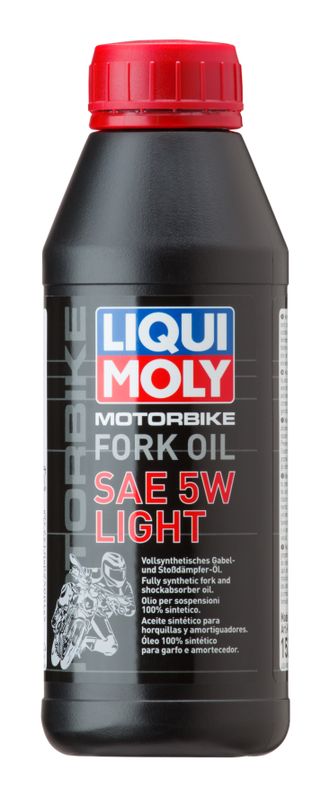 Масло для вилок и амортизаторов 5W (синтетическое) Liqui Moly Motorbike Fork Oil 5W Light - 0,5 Л (7598)