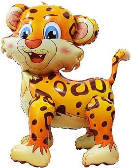 Шар 3D (24&#039;&#039;/61 см) Фигура, Леопард, 1 шт. в уп.