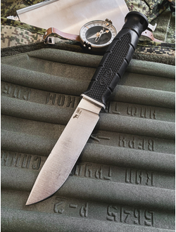 ТАКТИЧЕСКИЙ НОЖ ФИНСКИЙ сталь Х12МФ, рукоять резина, НОЖНЫ ABS, спуски от обуха