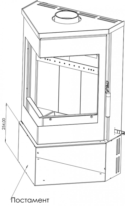 Печь-камин Леман, Мета - Бел (Беларусь)