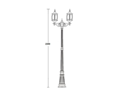 Садово-парковый светильник серии  Lion-2