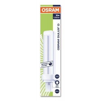 Лампа люминесцентная КЛЛ неинтегрированная OSRAM CFL DULUX D 18W/840 G24D-2