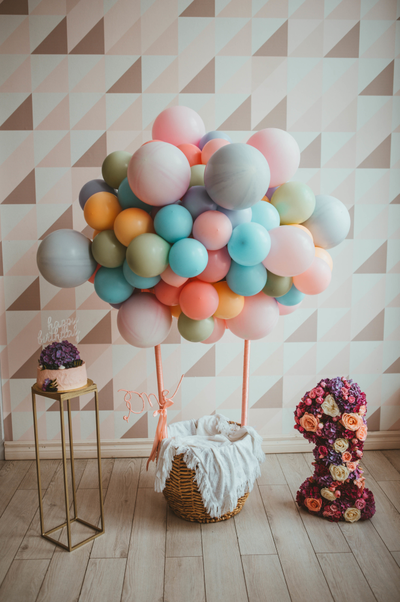 Оформление детского годовасия в стиле "Flowers party" "№ 1460