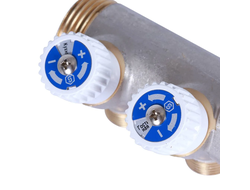 Коллектор STOUT распределительный 1", 2 отвода 1/2" плоское уплотнение (Арт. SMB 6852 011202)