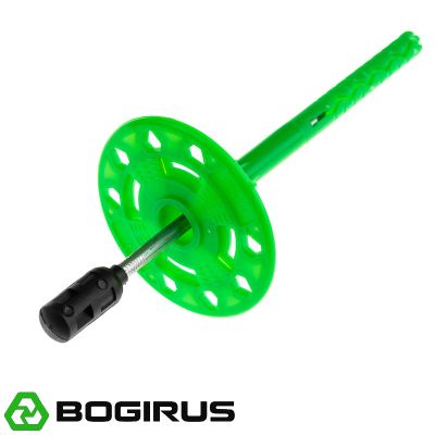 Дюбель для теплоизоляции BOGIRUS NT 8х115 мм с металлическим гвоздем и термоголовкой (500 штук)