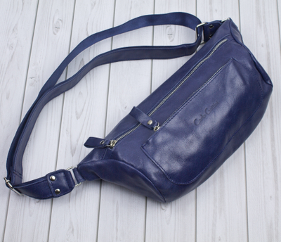 Кожаная мужская сумка Bertiolo blue (арт. 5053-07)