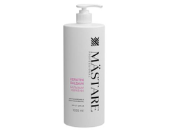 Mastare Professional Кератин Бальзам разглаживание и уплотнение волос, 1000 мл