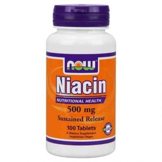 (NOW) Niacin 500 mg - (100 капс)